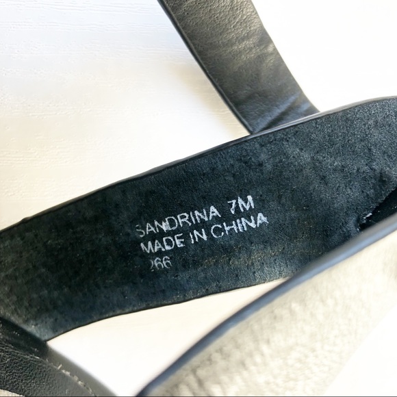 Steve Madden Sandrina Block Heel Black Sandals Size 7 - Picture 8 of 9